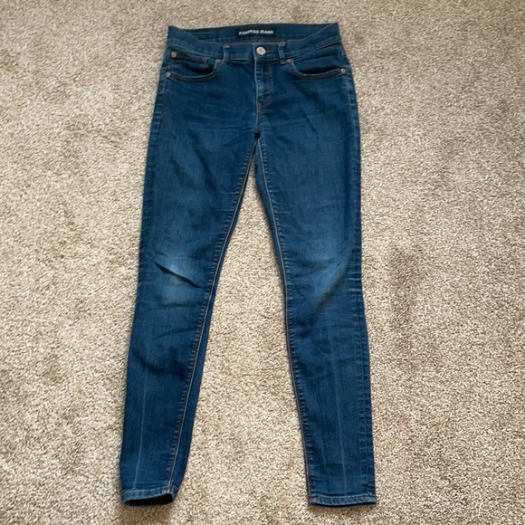 Express Jeans Slim Fit Mid Rise Legging Size 4R - Picture 6 of 11